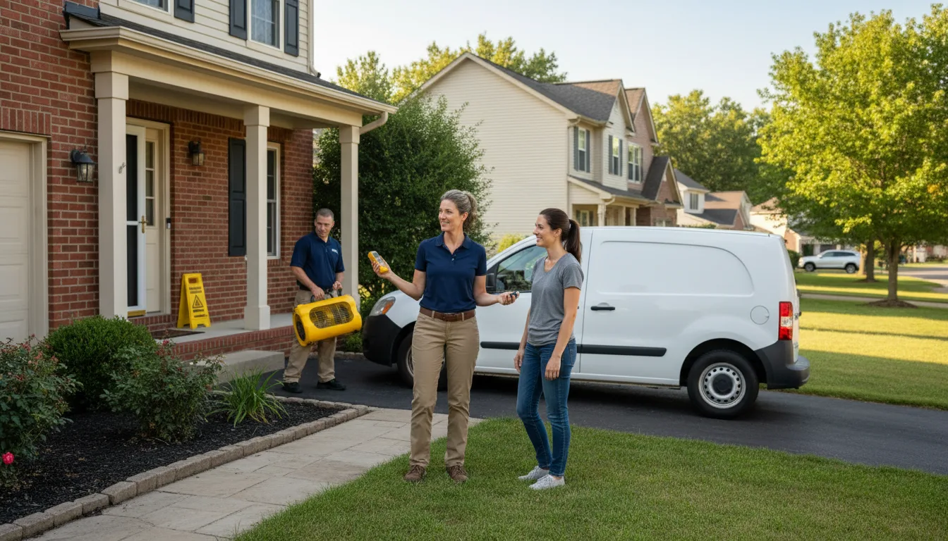 Residential water damage restoration in Manhattan, NV